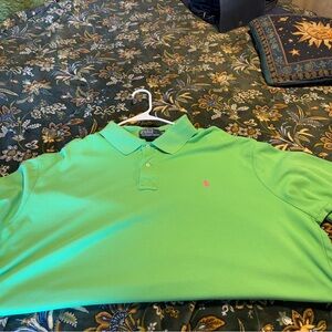 Ralph Lauren Green Polo Shirt Classic Style